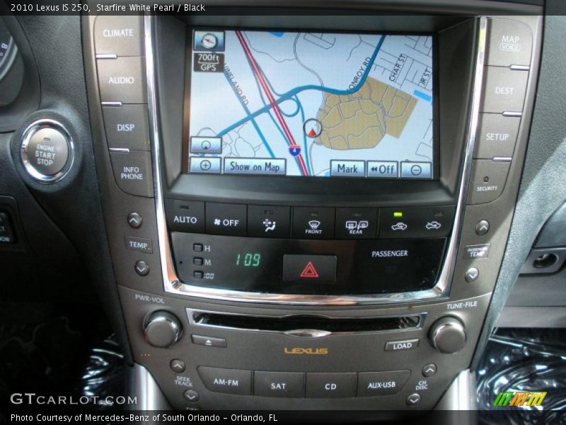 Starfire White Pearl / Black 2010 Lexus IS 250