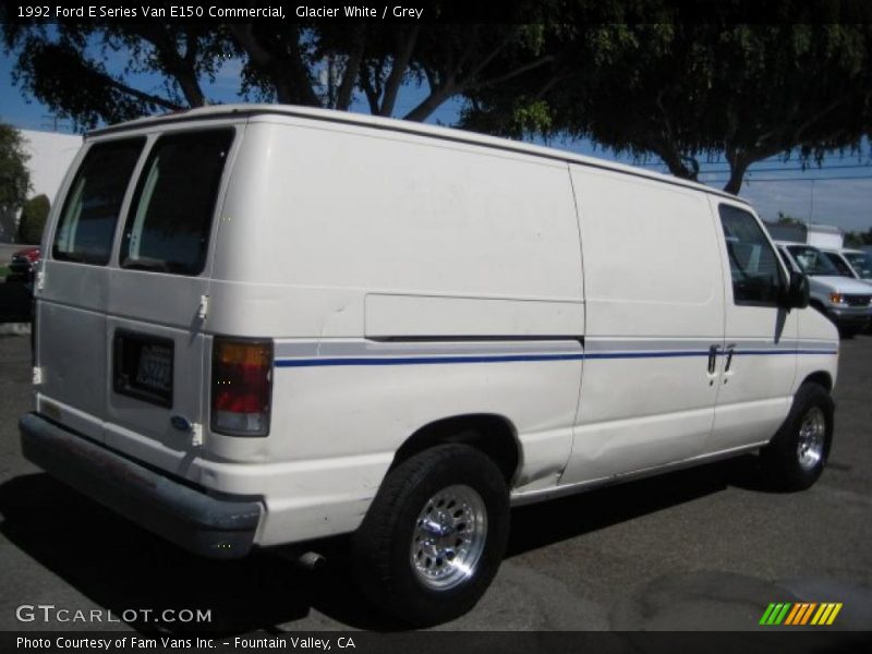Glacier White / Grey 1992 Ford E Series Van E150 Commercial