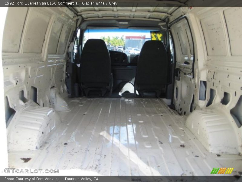 Glacier White / Grey 1992 Ford E Series Van E150 Commercial