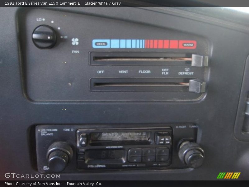 Glacier White / Grey 1992 Ford E Series Van E150 Commercial