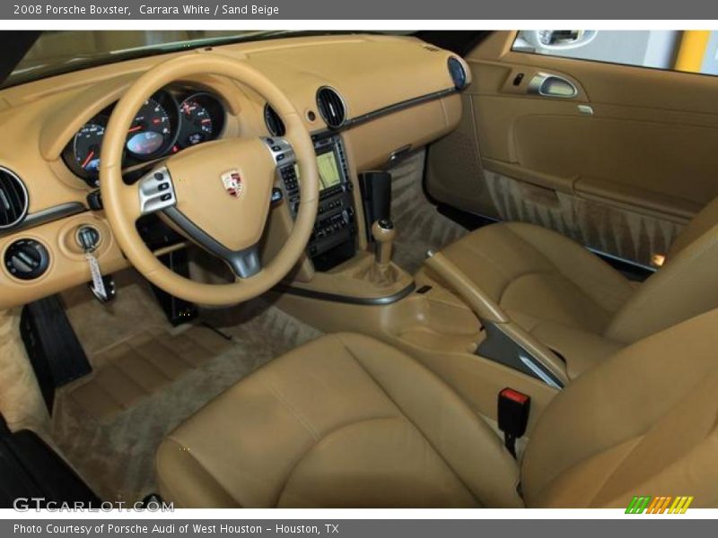 Carrara White / Sand Beige 2008 Porsche Boxster