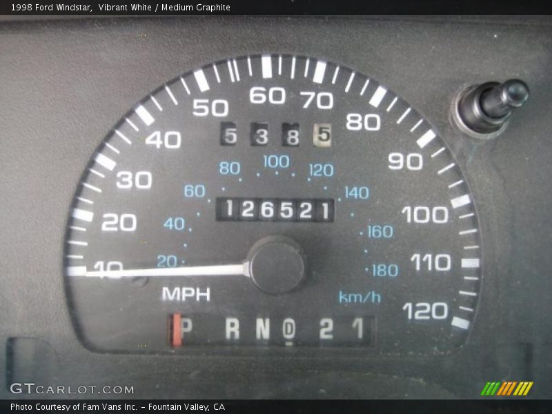 Vibrant White / Medium Graphite 1998 Ford Windstar