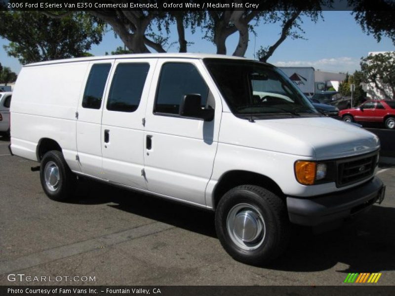 Oxford White / Medium Flint Grey 2006 Ford E Series Van E350 Commercial Extended