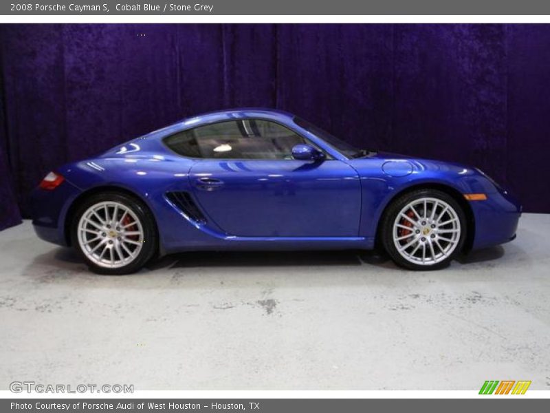 Cobalt Blue / Stone Grey 2008 Porsche Cayman S