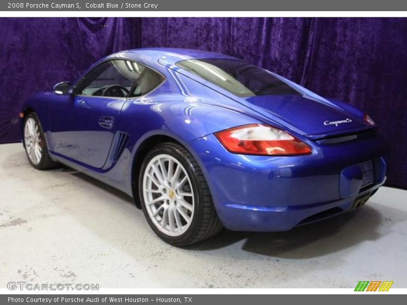 Cobalt Blue / Stone Grey 2008 Porsche Cayman S