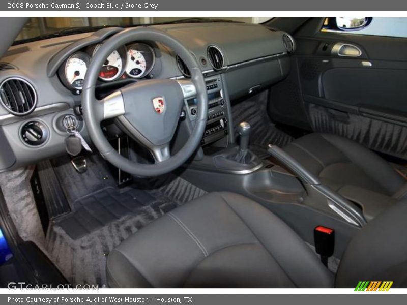Cobalt Blue / Stone Grey 2008 Porsche Cayman S