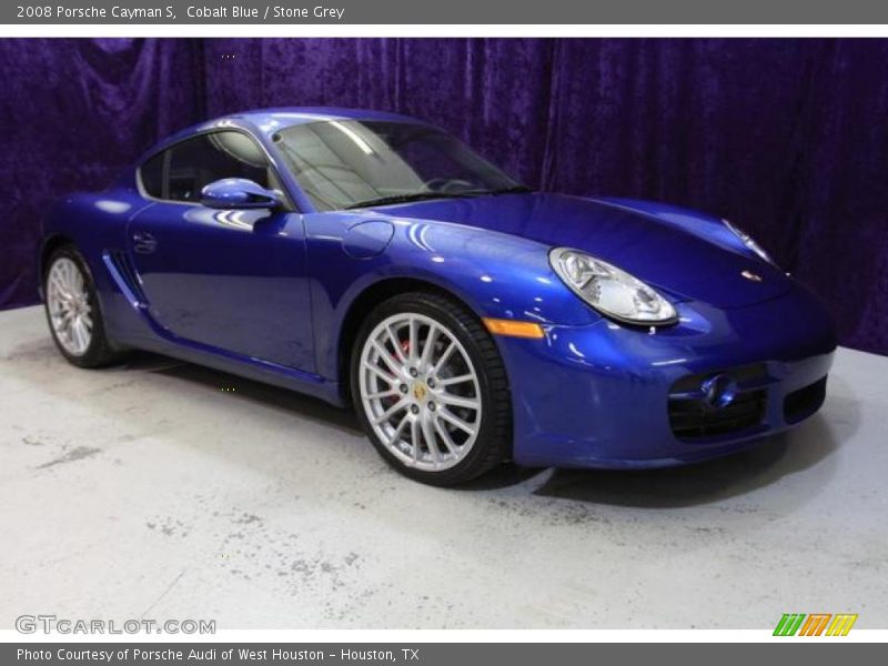 Cobalt Blue / Stone Grey 2008 Porsche Cayman S