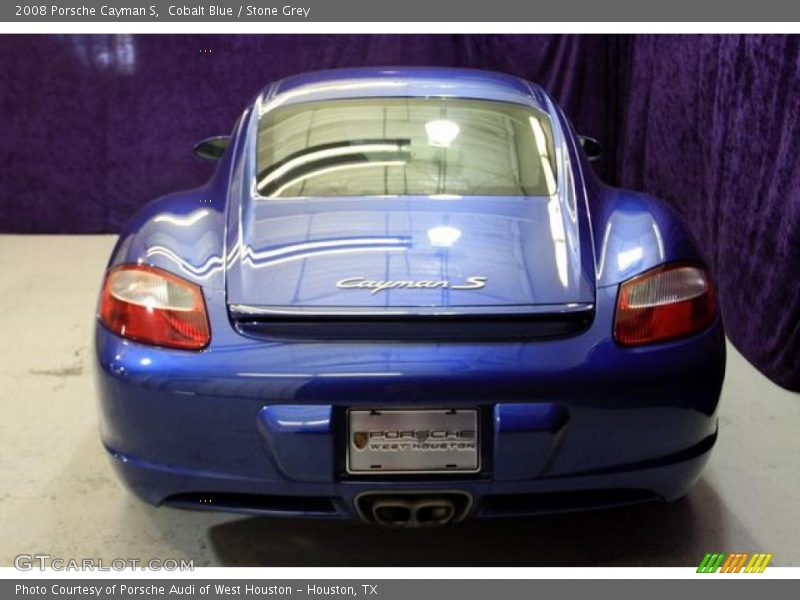 Cobalt Blue / Stone Grey 2008 Porsche Cayman S