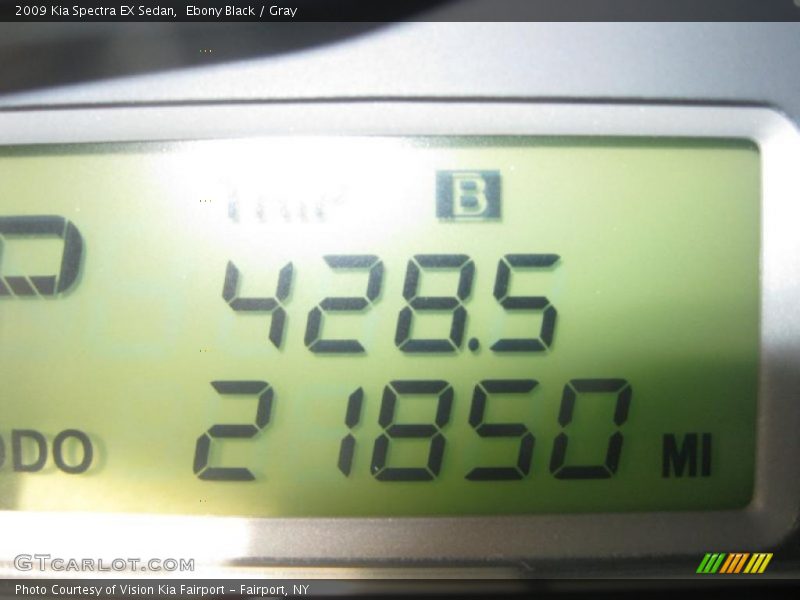 Ebony Black / Gray 2009 Kia Spectra EX Sedan