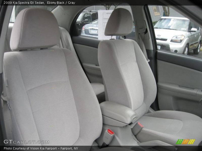 Ebony Black / Gray 2009 Kia Spectra EX Sedan