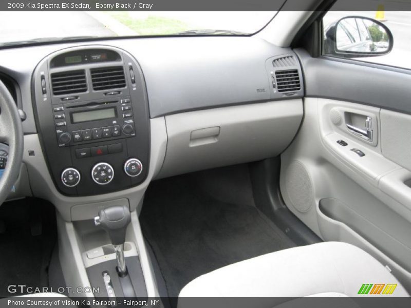 Ebony Black / Gray 2009 Kia Spectra EX Sedan