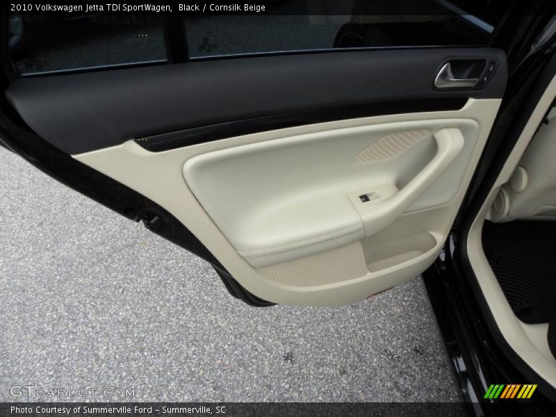 Black / Cornsilk Beige 2010 Volkswagen Jetta TDI SportWagen