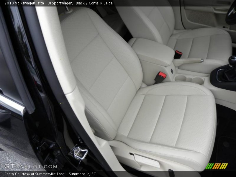 Black / Cornsilk Beige 2010 Volkswagen Jetta TDI SportWagen