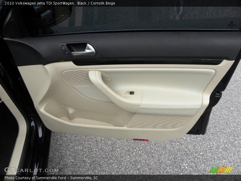Black / Cornsilk Beige 2010 Volkswagen Jetta TDI SportWagen