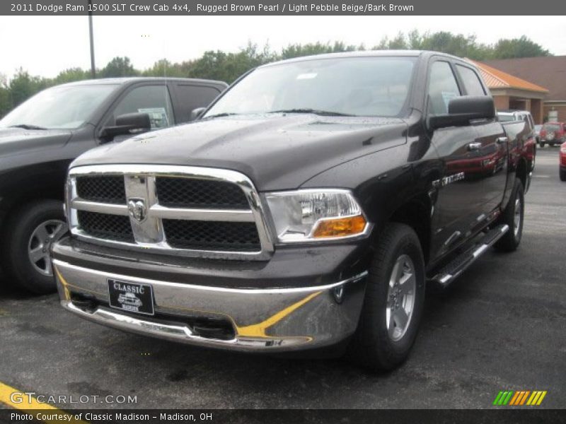 Rugged Brown Pearl / Light Pebble Beige/Bark Brown 2011 Dodge Ram 1500 SLT Crew Cab 4x4