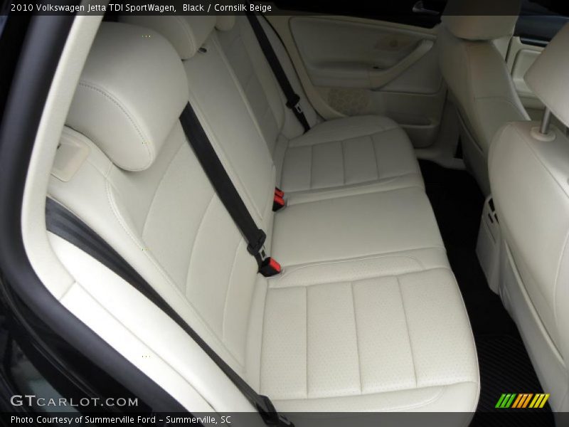 Black / Cornsilk Beige 2010 Volkswagen Jetta TDI SportWagen