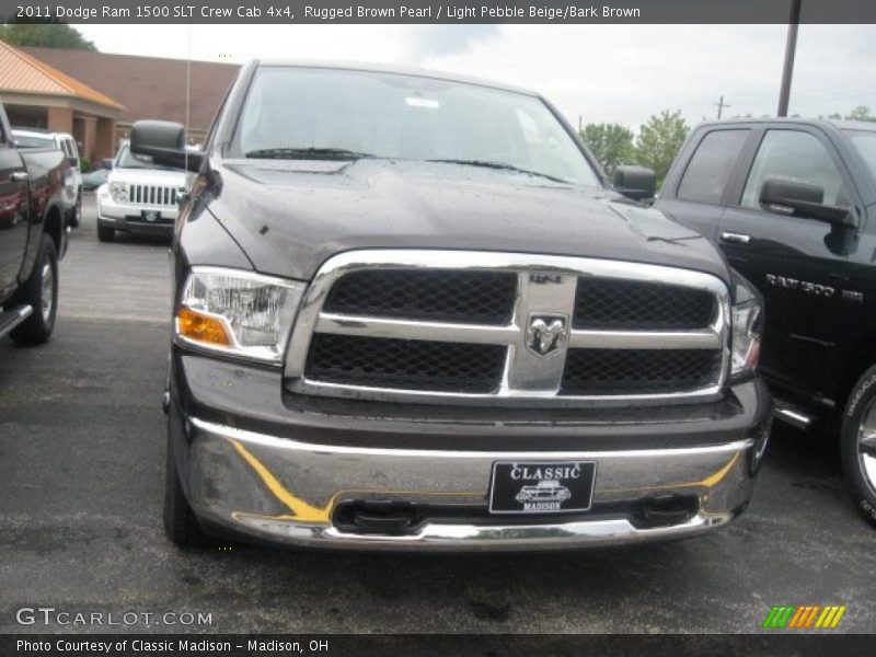 Rugged Brown Pearl / Light Pebble Beige/Bark Brown 2011 Dodge Ram 1500 SLT Crew Cab 4x4