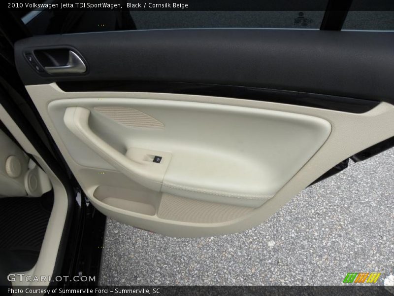 Black / Cornsilk Beige 2010 Volkswagen Jetta TDI SportWagen