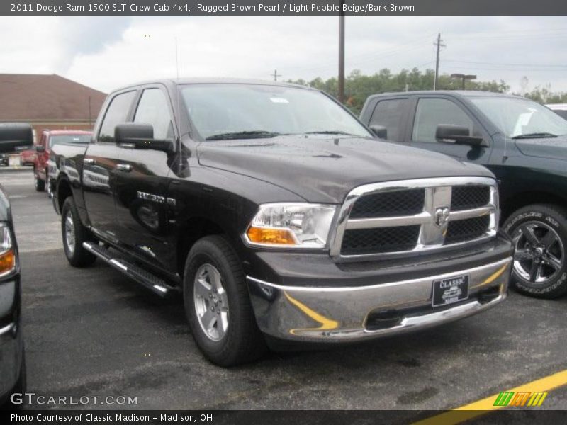 Rugged Brown Pearl / Light Pebble Beige/Bark Brown 2011 Dodge Ram 1500 SLT Crew Cab 4x4