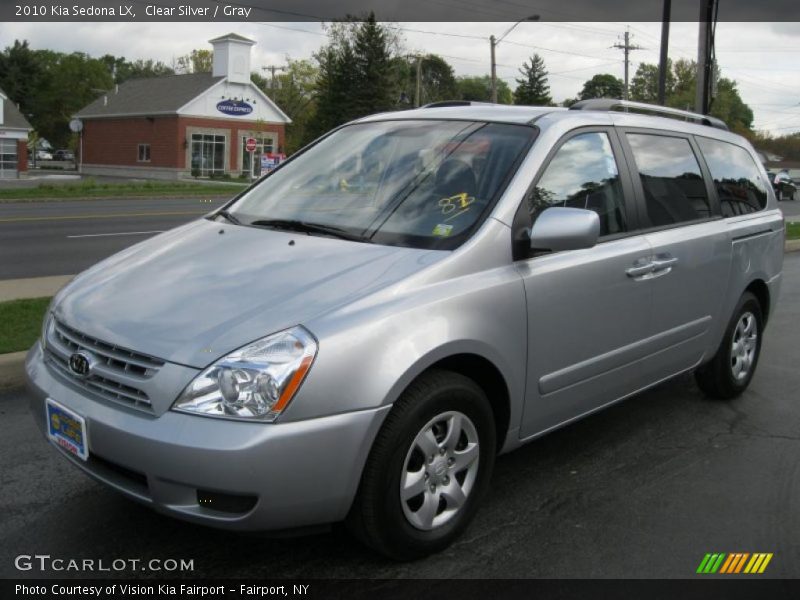 Clear Silver / Gray 2010 Kia Sedona LX