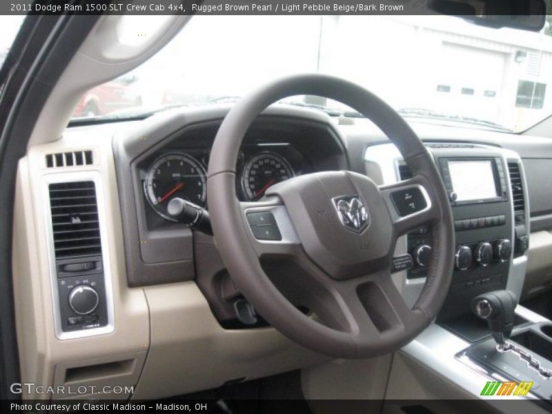 Rugged Brown Pearl / Light Pebble Beige/Bark Brown 2011 Dodge Ram 1500 SLT Crew Cab 4x4
