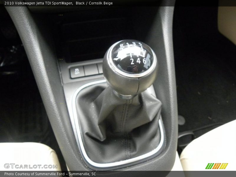 Black / Cornsilk Beige 2010 Volkswagen Jetta TDI SportWagen