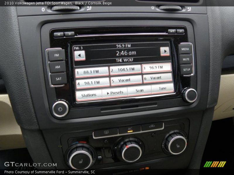 Black / Cornsilk Beige 2010 Volkswagen Jetta TDI SportWagen