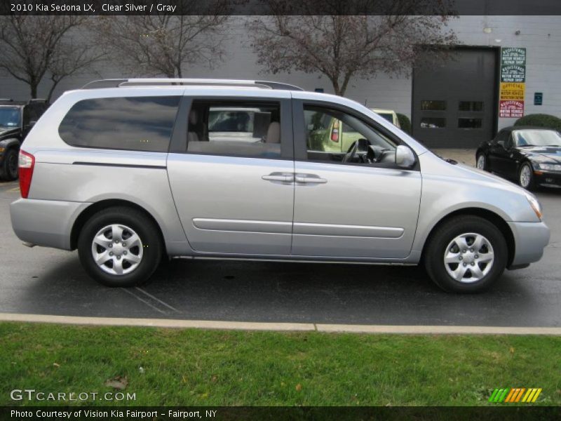 Clear Silver / Gray 2010 Kia Sedona LX