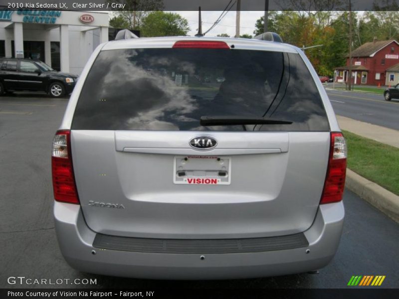 Clear Silver / Gray 2010 Kia Sedona LX