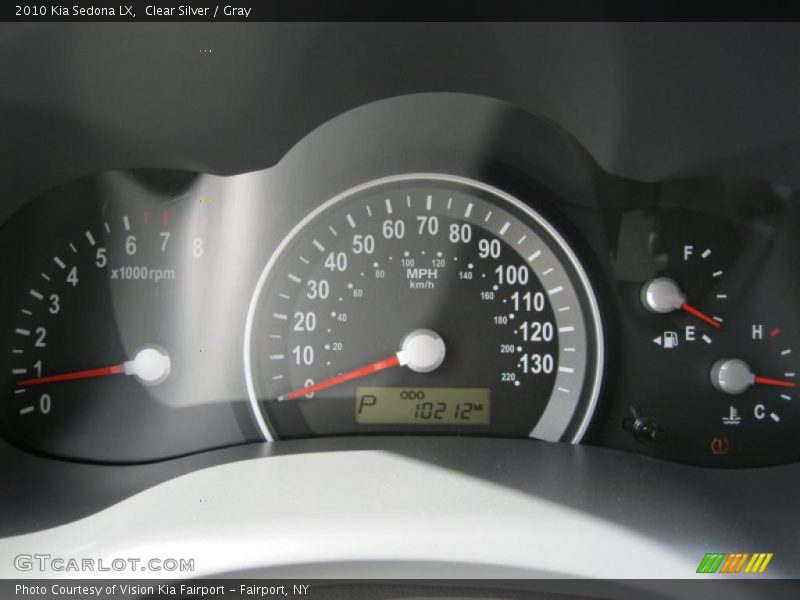 Clear Silver / Gray 2010 Kia Sedona LX