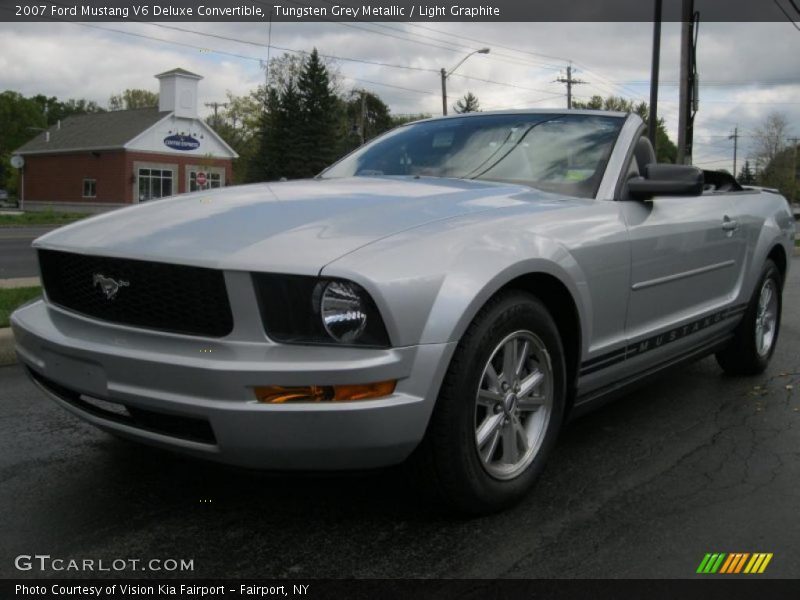 Tungsten Grey Metallic / Light Graphite 2007 Ford Mustang V6 Deluxe Convertible