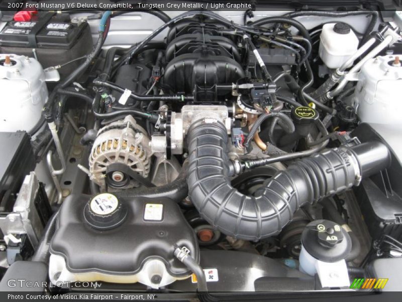 Tungsten Grey Metallic / Light Graphite 2007 Ford Mustang V6 Deluxe Convertible
