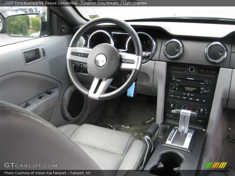 Tungsten Grey Metallic / Light Graphite 2007 Ford Mustang V6 Deluxe Convertible