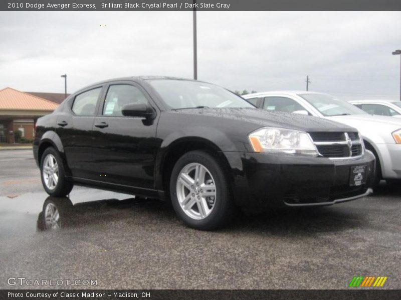 Brilliant Black Crystal Pearl / Dark Slate Gray 2010 Dodge Avenger Express