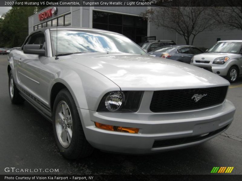 Tungsten Grey Metallic / Light Graphite 2007 Ford Mustang V6 Deluxe Convertible