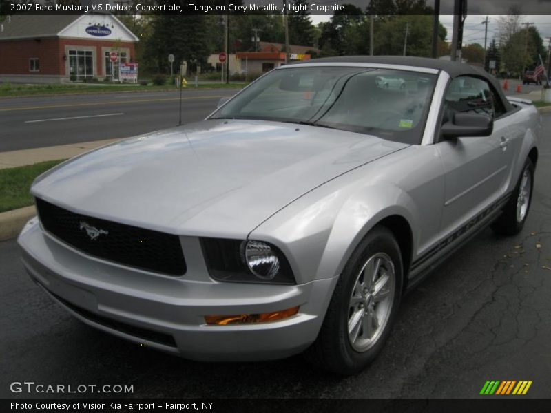Tungsten Grey Metallic / Light Graphite 2007 Ford Mustang V6 Deluxe Convertible