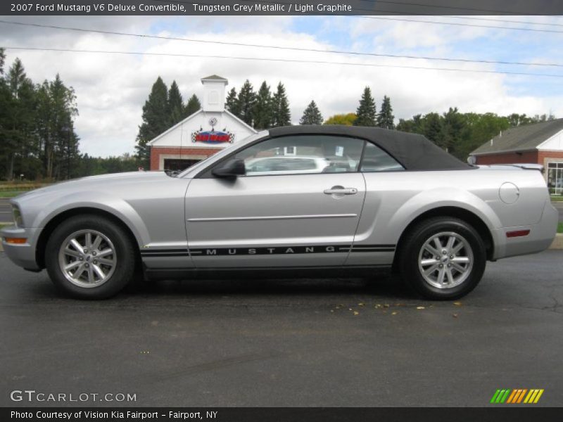 Tungsten Grey Metallic / Light Graphite 2007 Ford Mustang V6 Deluxe Convertible