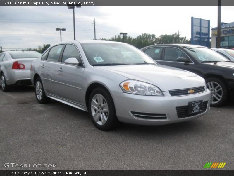 Silver Ice Metallic / Ebony 2011 Chevrolet Impala LS