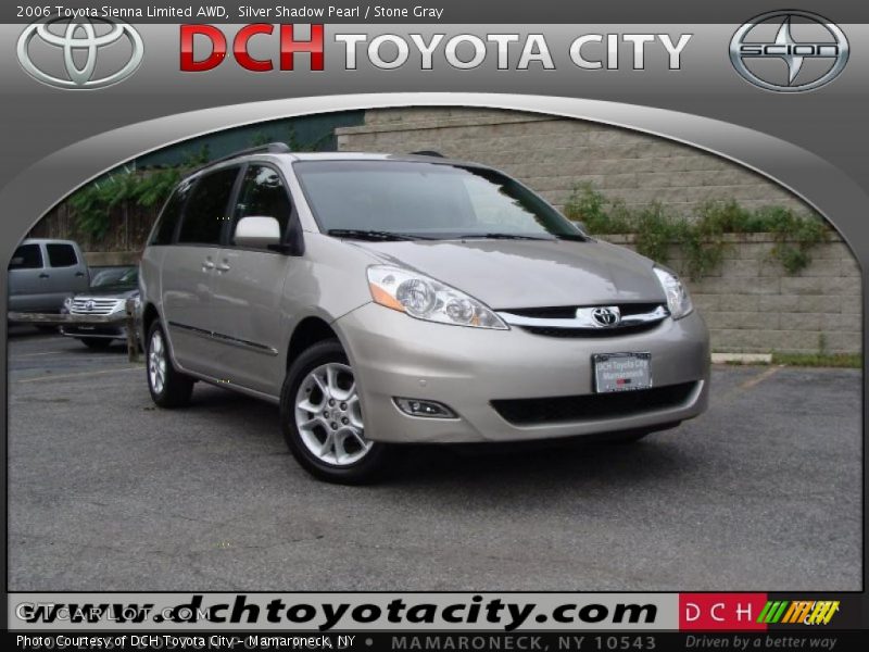 Silver Shadow Pearl / Stone Gray 2006 Toyota Sienna Limited AWD