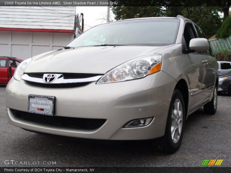 Silver Shadow Pearl / Stone Gray 2006 Toyota Sienna Limited AWD