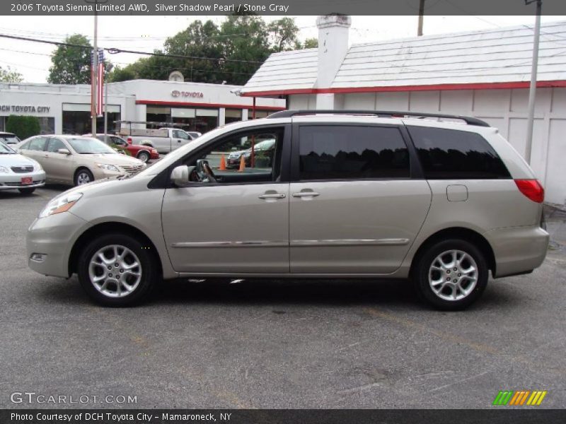 Silver Shadow Pearl / Stone Gray 2006 Toyota Sienna Limited AWD