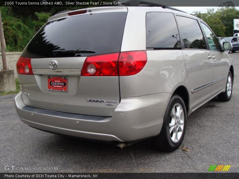 Silver Shadow Pearl / Stone Gray 2006 Toyota Sienna Limited AWD