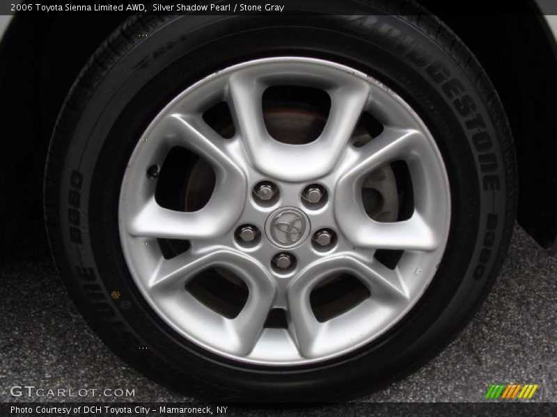 Silver Shadow Pearl / Stone Gray 2006 Toyota Sienna Limited AWD