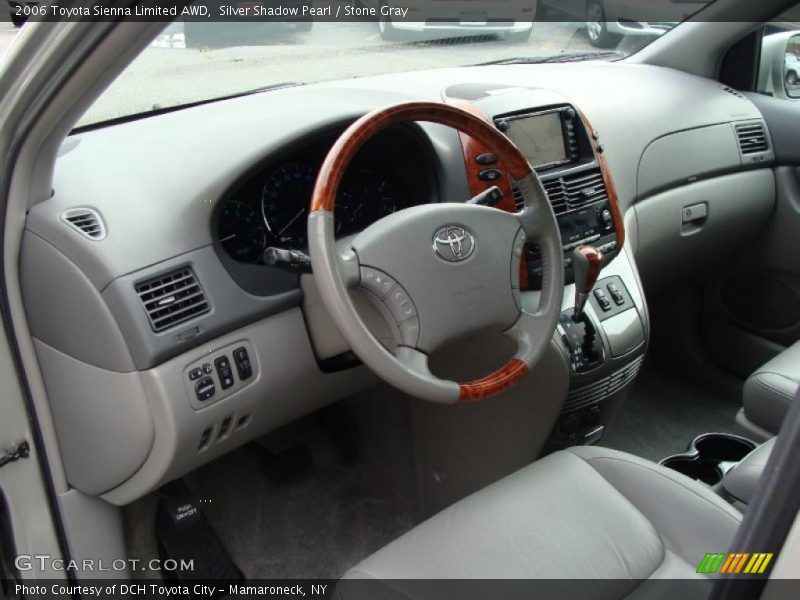 Silver Shadow Pearl / Stone Gray 2006 Toyota Sienna Limited AWD