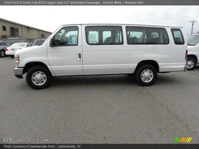 Oxford White / Medium Flint 2009 Ford E Series Van E350 Super Duty XLT Extended Passenger