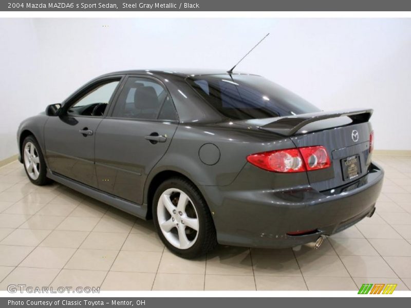 Steel Gray Metallic / Black 2004 Mazda MAZDA6 s Sport Sedan