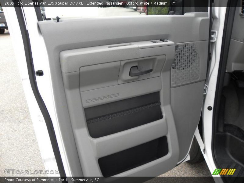 Oxford White / Medium Flint 2009 Ford E Series Van E350 Super Duty XLT Extended Passenger