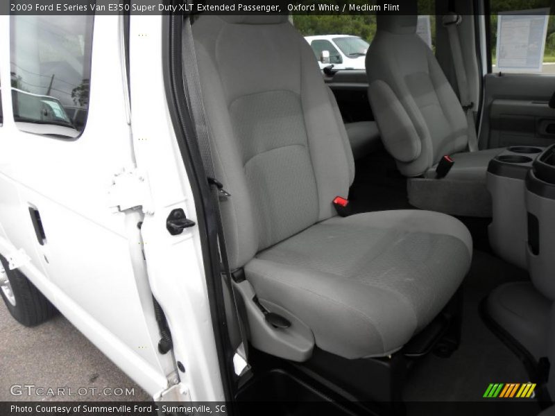 Oxford White / Medium Flint 2009 Ford E Series Van E350 Super Duty XLT Extended Passenger