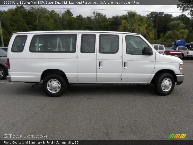 Oxford White / Medium Flint 2009 Ford E Series Van E350 Super Duty XLT Extended Passenger
