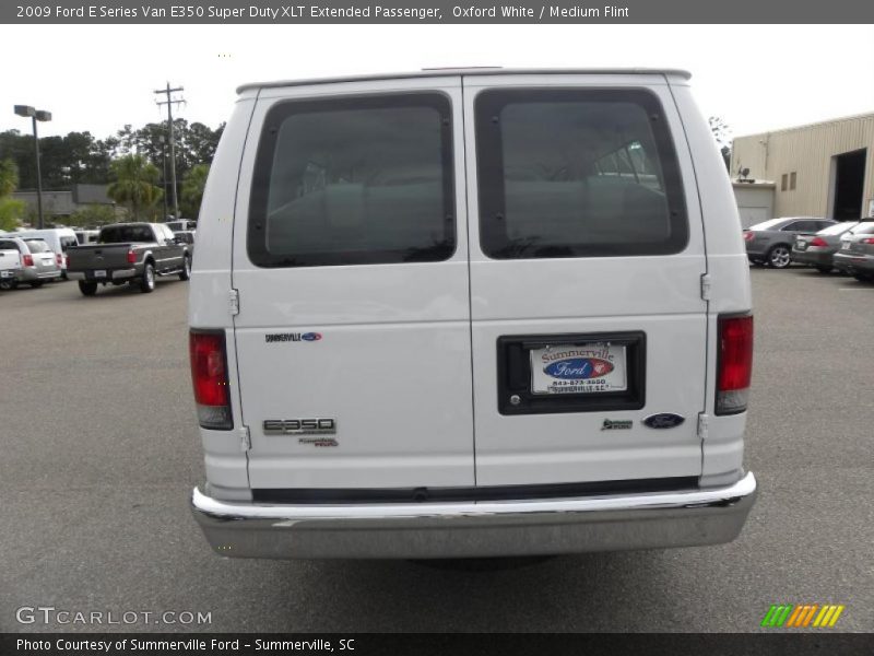 Oxford White / Medium Flint 2009 Ford E Series Van E350 Super Duty XLT Extended Passenger